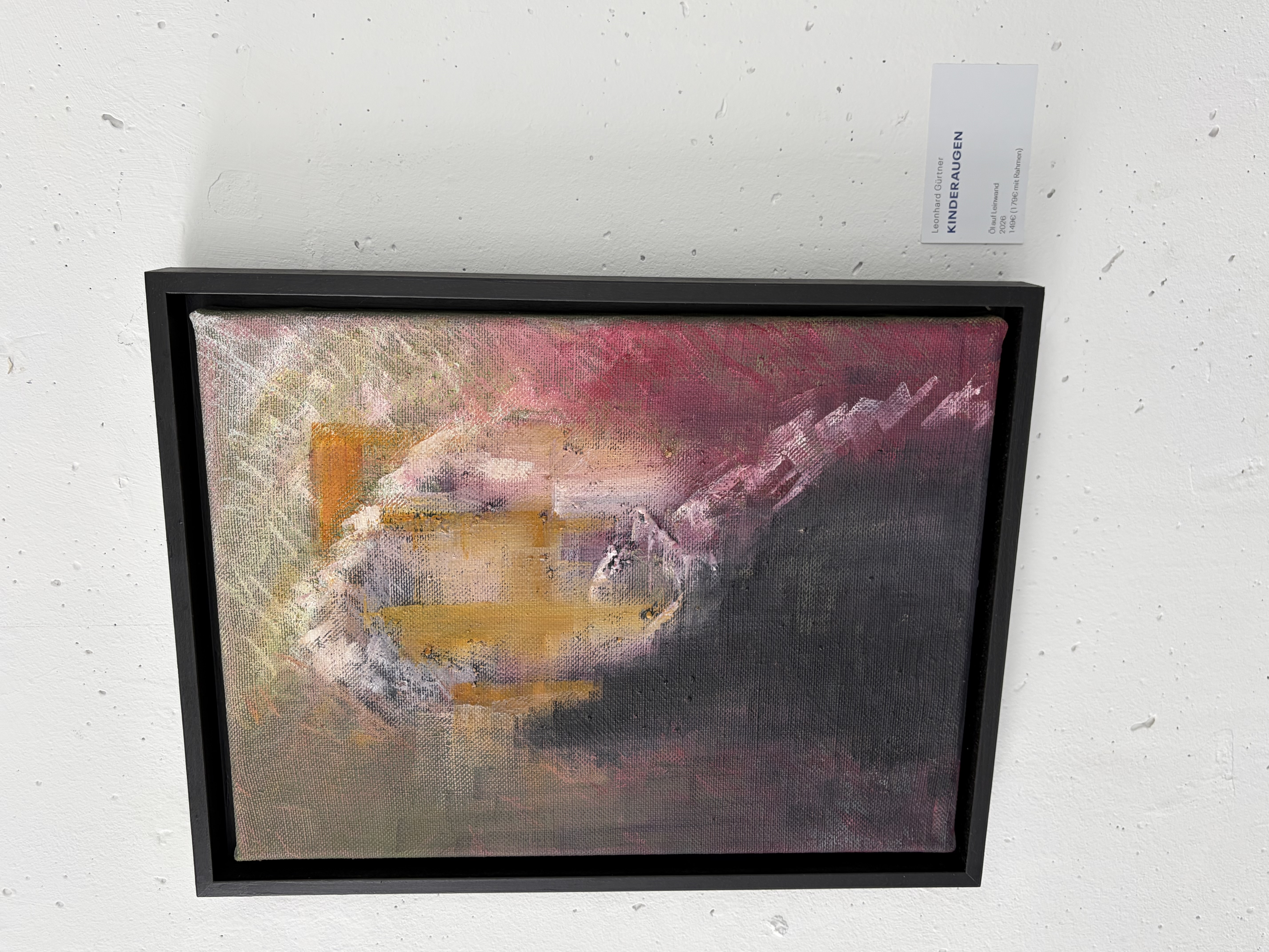 Kinderaugen (2026) — Öl auf Leinwand, 30x40cm. Originalgemälde von Leonhard Gürtner, zeitgenössischer Künstler aus Pfaffenhofen.